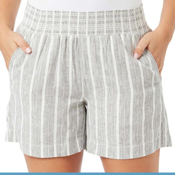 Black NWT Ladies'‎ Linen Blend Short Briggs - Picture 1 of 6